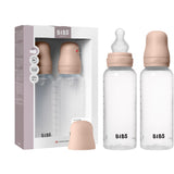 Bibs Blush Baby Flaske Round Silikon 2-Pakning 270 Ml Medium Flow
