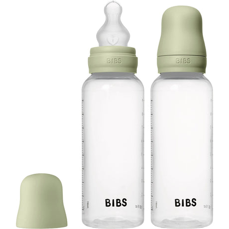 Bibs Sage Baby Flaske Round Silikon 2-Pakning 270 Ml Medium Flow