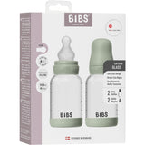 Bibs Sage Glass Baby Flaske Round Silikon 2-Pakning 120 Ml Slow Flow
