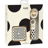 Bibs Ivory Black Gift Sett Polka Soothe & Go Latex