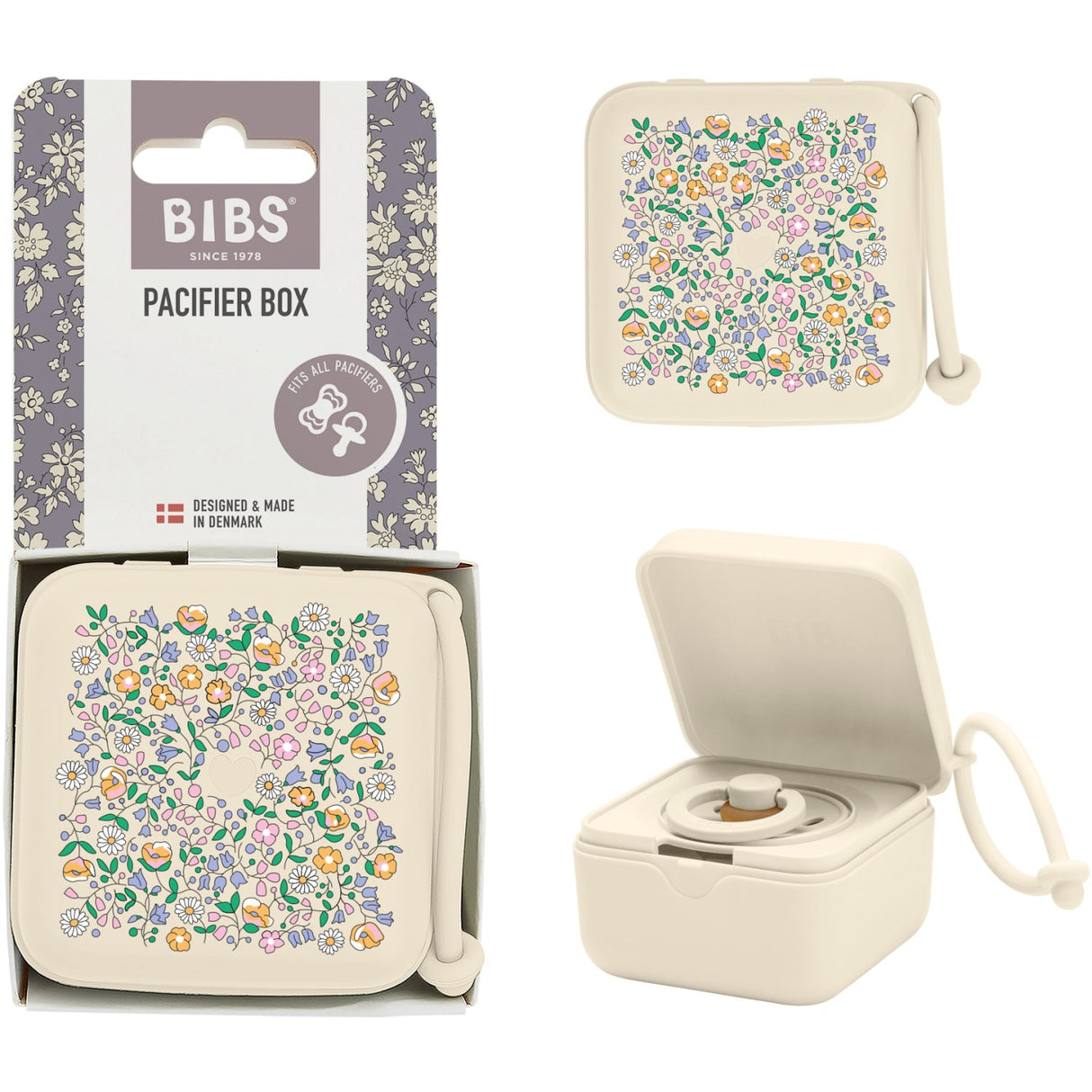 Bibs X Liberty Ivory Smokk Box Chloe Meadow