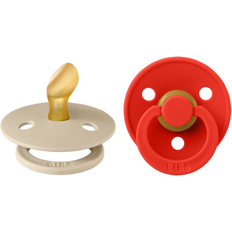 Bibs Vanilla/Candy Apple Smokk Colour 2-Pakning Anatomical Latex