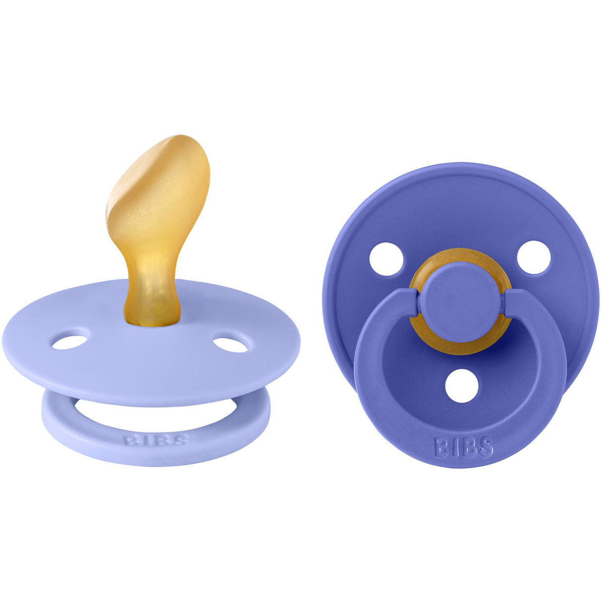 Bibs Hush/Grape Smokk Colour 2-Pakning Anatomical Latex