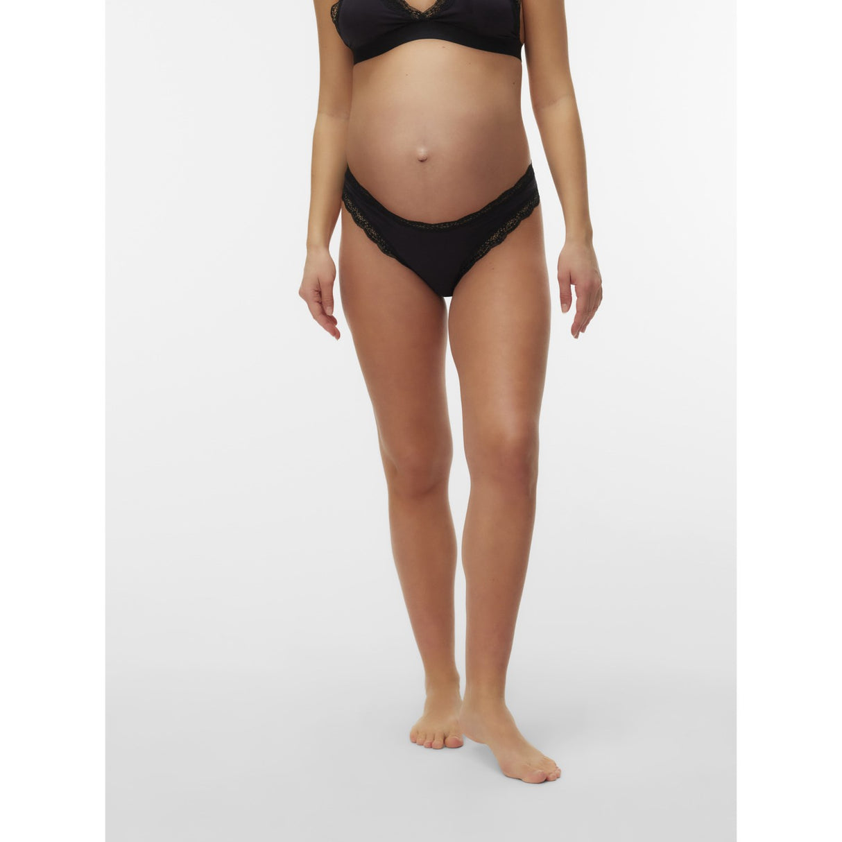 Mama;licious Black Black Mlreece Truser 2-P