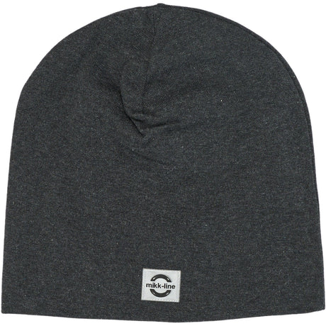 Mikk-Line Dark Grey Melange Bomull Lue - Solid