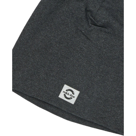 Mikk-Line Dark Grey Melange Bomull Lue - Solid