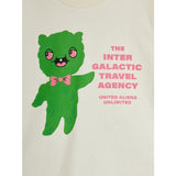 Mini Rodini Off-white Alien Travel Agency Sp Ss Tee