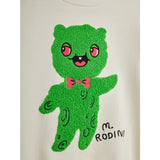 Mini Rodini Off-white Alien Chenille Collegegenser