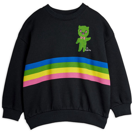 Mini Rodini Black Alien Stripe Sp Collegegenser