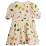 Mini Rodini Off-white Space AOP Muslin Woven Ss Kjole