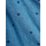 Mini Rodini Blue Lw Denim Dots AOP Stropp Kjole