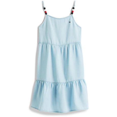 Tommy Hilfiger Denim Tencel Stropp Kjole