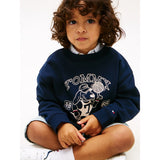 Tommy Hilfiger Dark Night Navy Lb Printed Graphic Collegegenser