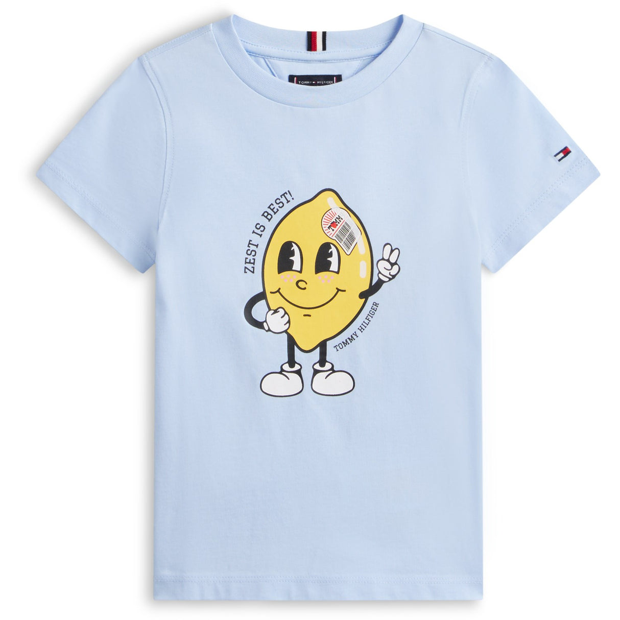 Tommy Hilfiger Sweet Blue Lb Fun Print Graphic T-Shirt