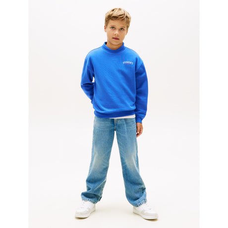 Tommy Hilfiger Empire Blue Monotype Graphic Collegegenser