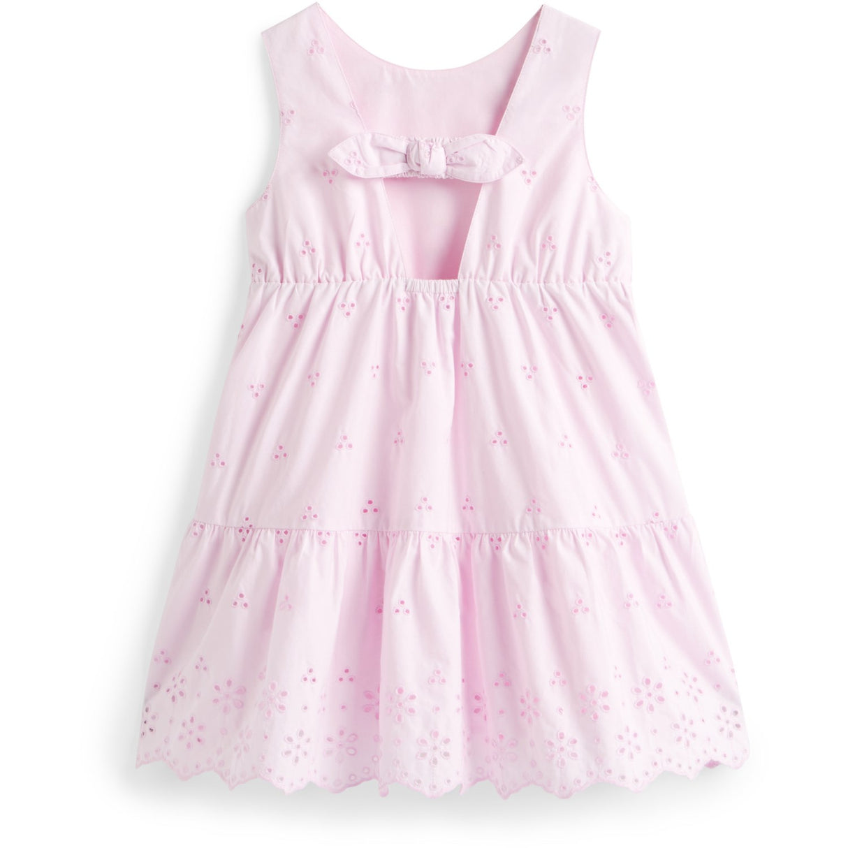 Tommy Hilfiger Pearly Pink Lg Broderie Anglaise Bue Kjole