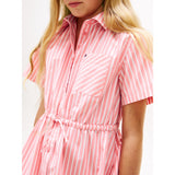 Tommy Hilfiger Tropical Blush Stripes Poplin Stripes Skjorte Kjole