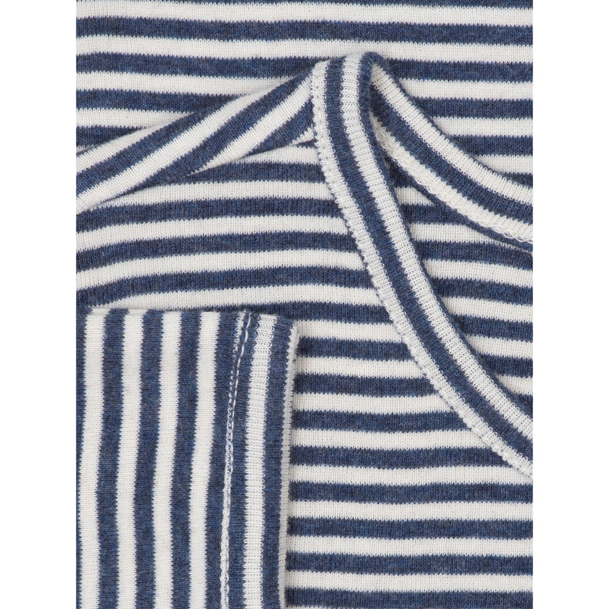 Serendipity Navy/Offwhite Slim Bluse Stripe
