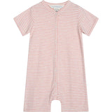 Serendipity Coral/Offwhite Baby Kort Drakt Stripe