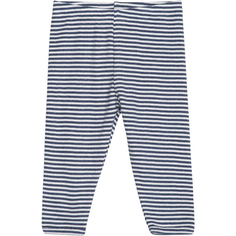 Serendipity Navy/Offwhite Baby Leggings Stripe
