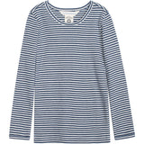 Serendipity Navy/Offwhite Slim Bluse Stripe