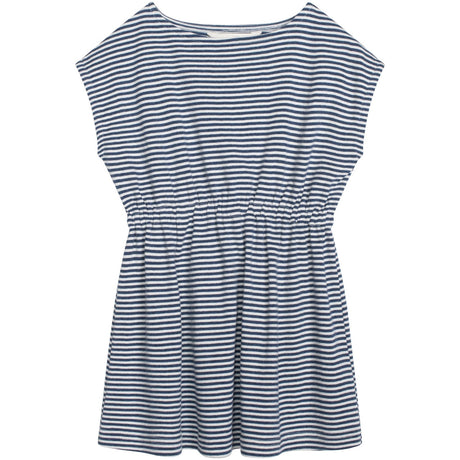 Serendipity Navy/Offwhite Strand Kjole Stripe
