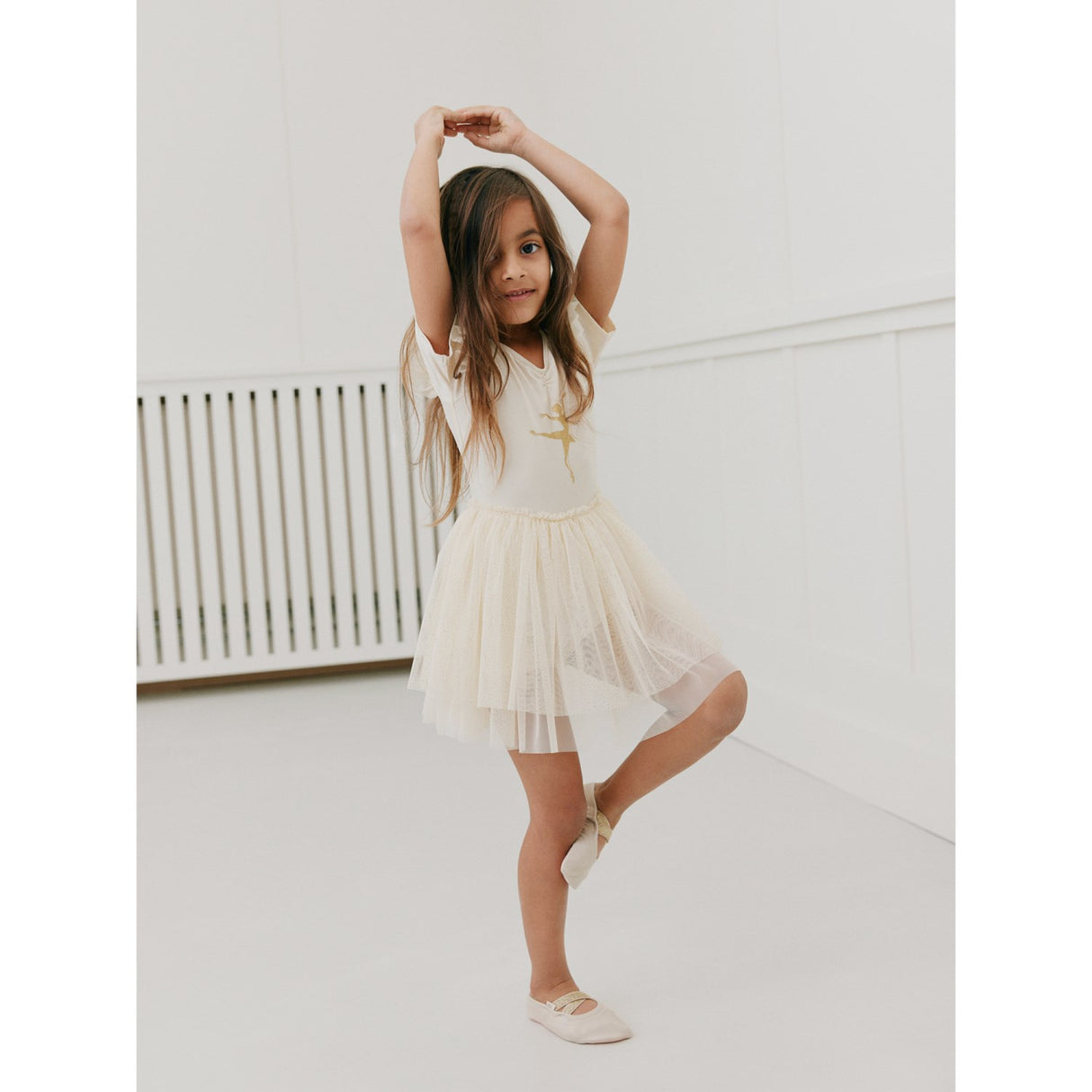 Sofie Schnoor X Luksusbaby Cream White Estelle Gymnastikk Dragt
