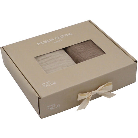 We Are Bitte Clay / Earth Muslin 2-Pakning Gift Box