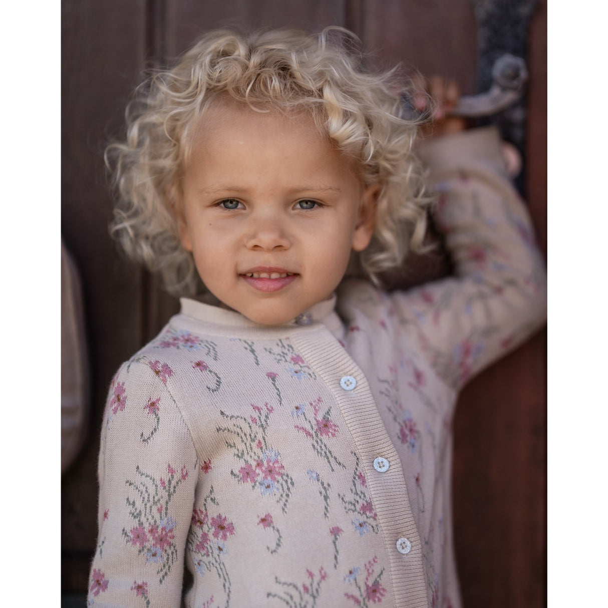 Hanevild Summer Sand Flower Cardigan