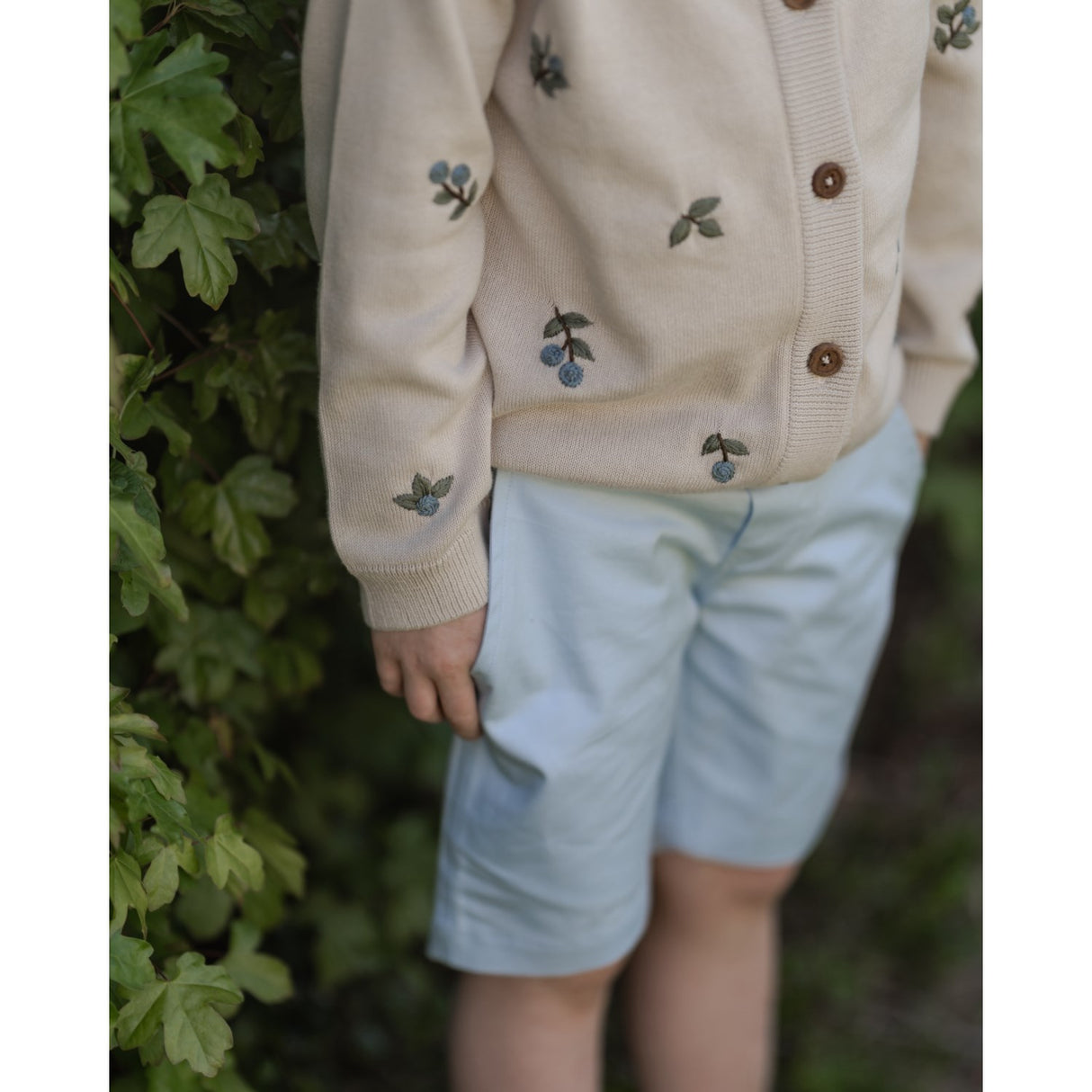 Hanevild Summer Sand Blueberry Cardigan