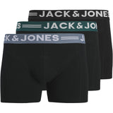 Jack & Jones Junior Black Sense Trunks 3-Pakning Noos Jnr