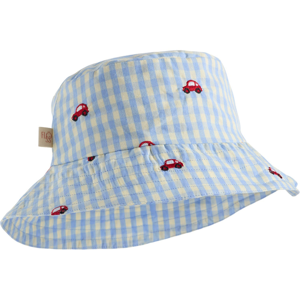 Flöss Blue Gingham Albert Bøtte Lue