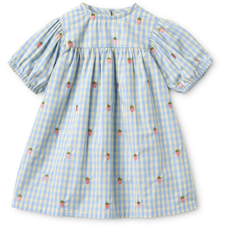 Flöss Sky Berry Gingham Mille SS Kjole