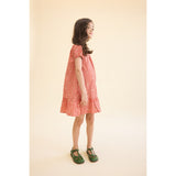 Flöss Red-pink Berry Gingham Molly Pineberry Kjole