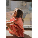 Flöss Red-pink Berry Gingham Molly Pineberry Kjole