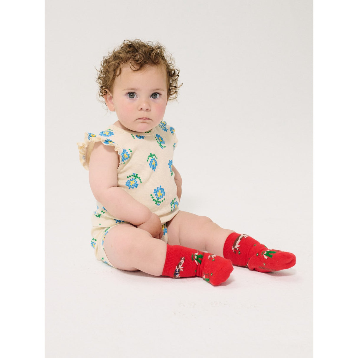 Bobo Choses Red Farm Adventure All Over Kort Strømper