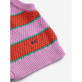 Bobo Choses Purple Bc Striped Strikket Vest