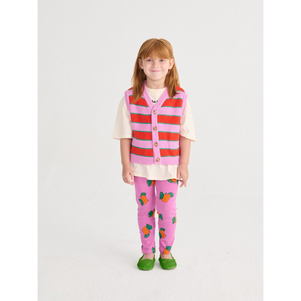 Bobo Choses Purple Bc Striped Strikket Vest