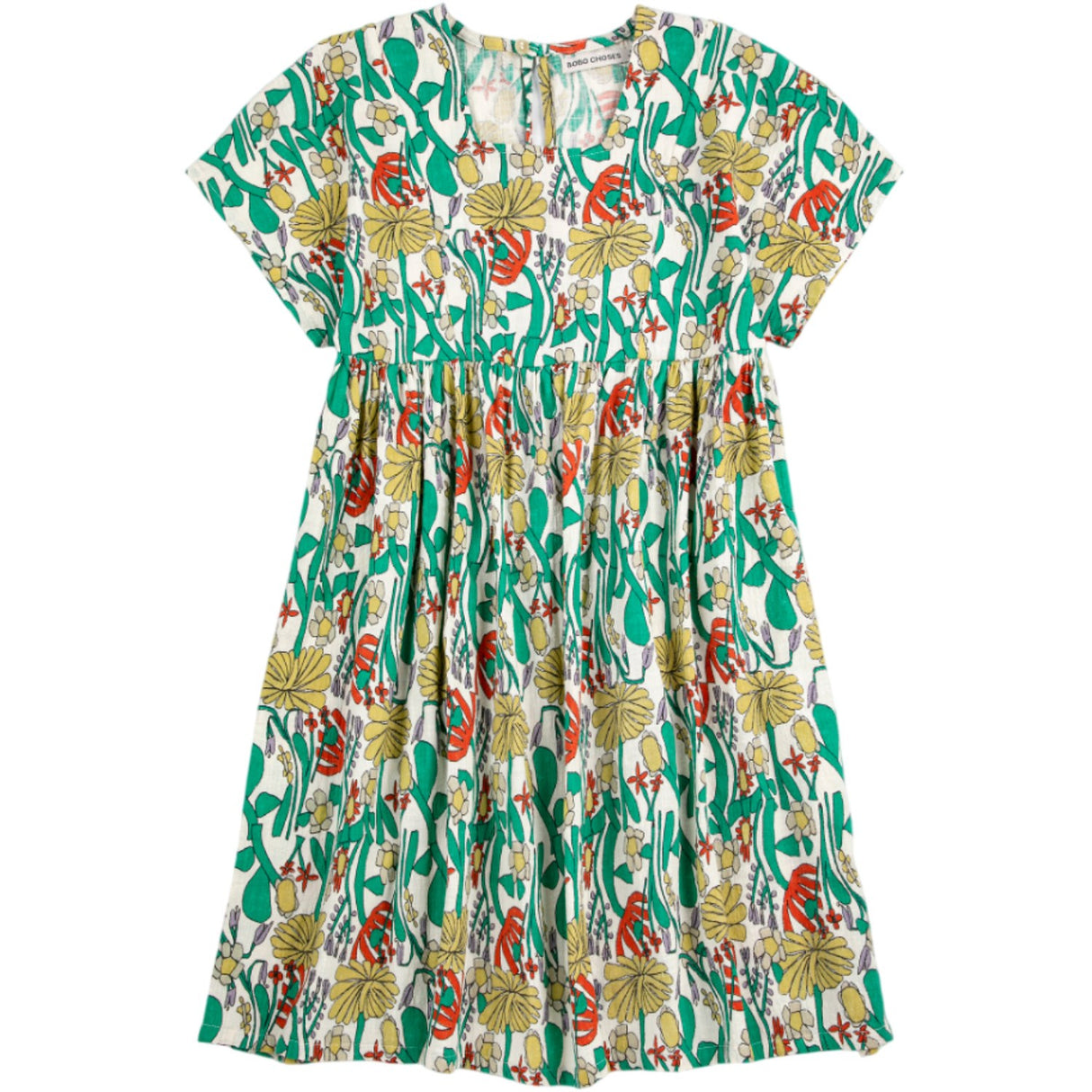 Bobo Choses Offwhite Farge Herbalist All Over Woven Kjole