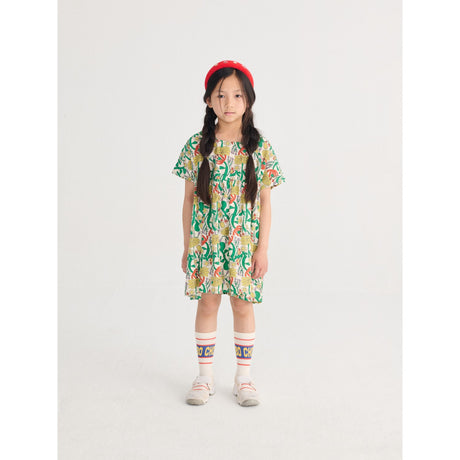 Bobo Choses Offwhite Farge Herbalist All Over Woven Kjole