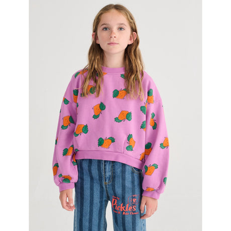 Bobo Choses Purple Tangerine All Over Cropped Collegegenser