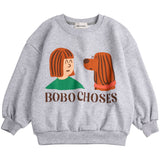Bobo Choses Heather Grey Friends In A Pickle Collegegenser