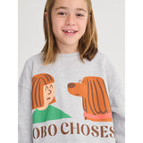 Bobo Choses Heather Grey Friends In A Pickle Collegegenser