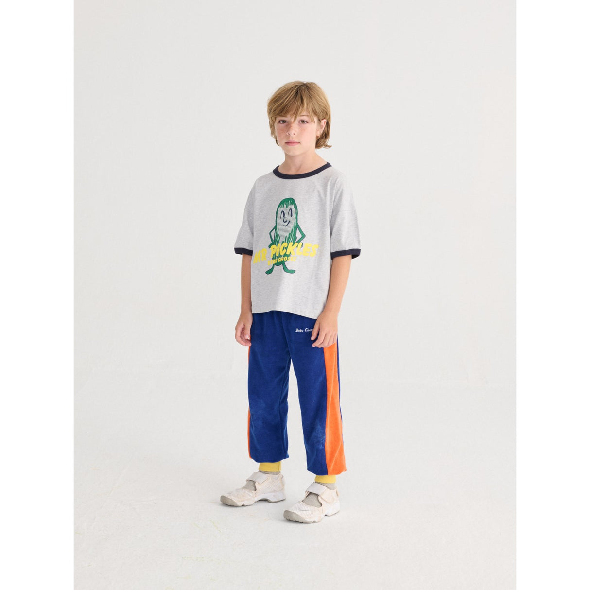 Bobo Choses Heather Grey Mr Pickles T-Shirt
