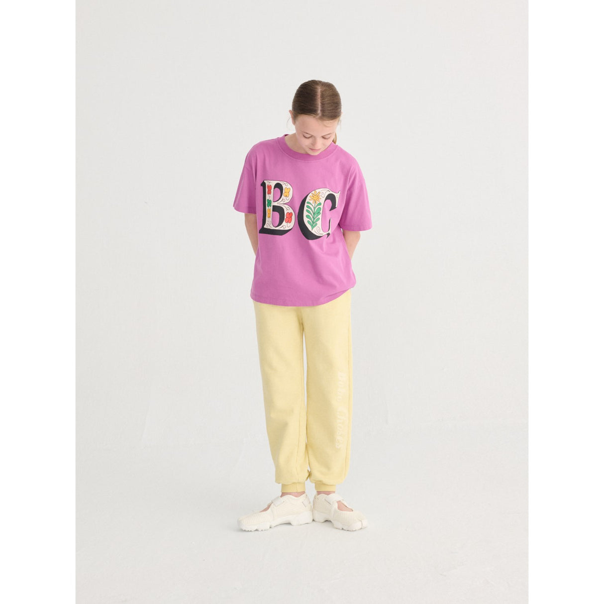Bobo Choses Purple Spring Letters T-Shirt
