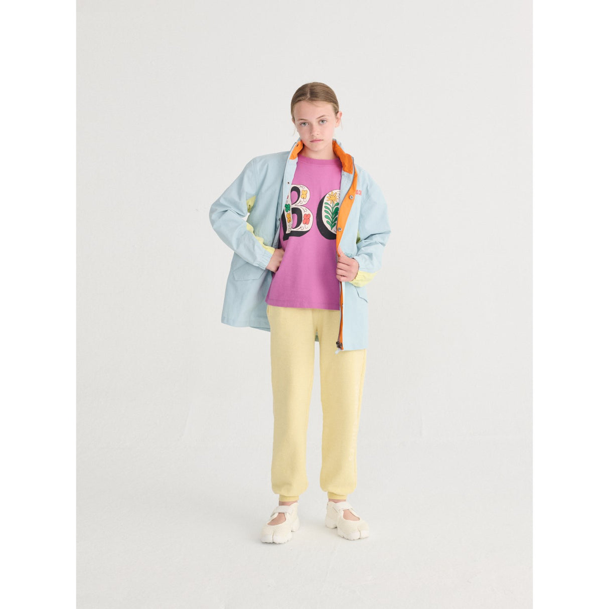 Bobo Choses Purple Spring Letters T-Shirt