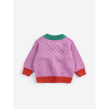 Bobo Choses Multicolor Farge Block Open Work Cardigan