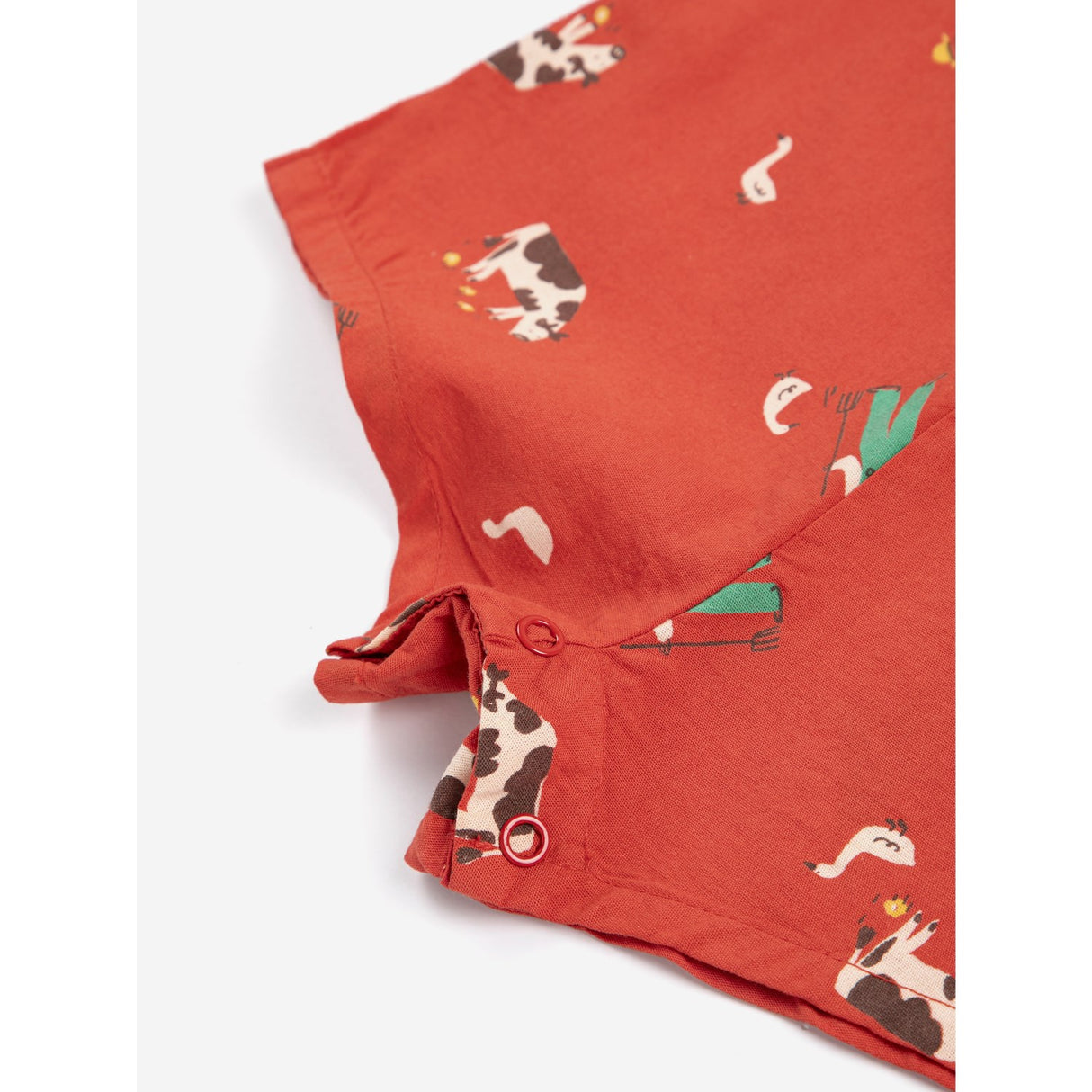 Bobo Choses Red Farm Adventure All Over Playsuit
