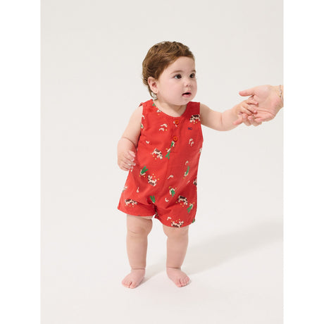 Bobo Choses Red Farm Adventure All Over Playsuit
