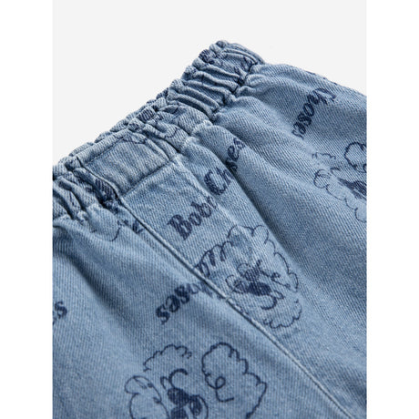 Bobo Choses Prussian Blue Pickles The Dog All Over Denim Kort
